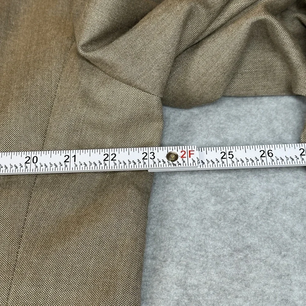 Lauren Ralph Lauren Blazer Mens 46L Bird's‎ Eye Pattern Tweed Beige Brown